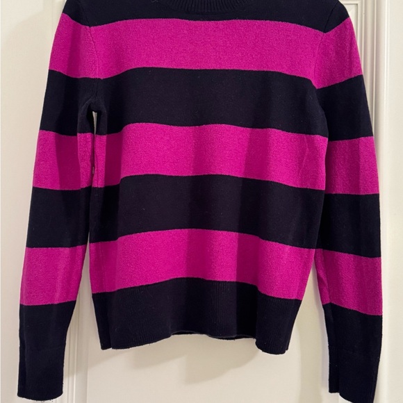 J. Crew Sweaters - J Crew Preppy Striped Purple and Navy Women’s Sweater Size Small